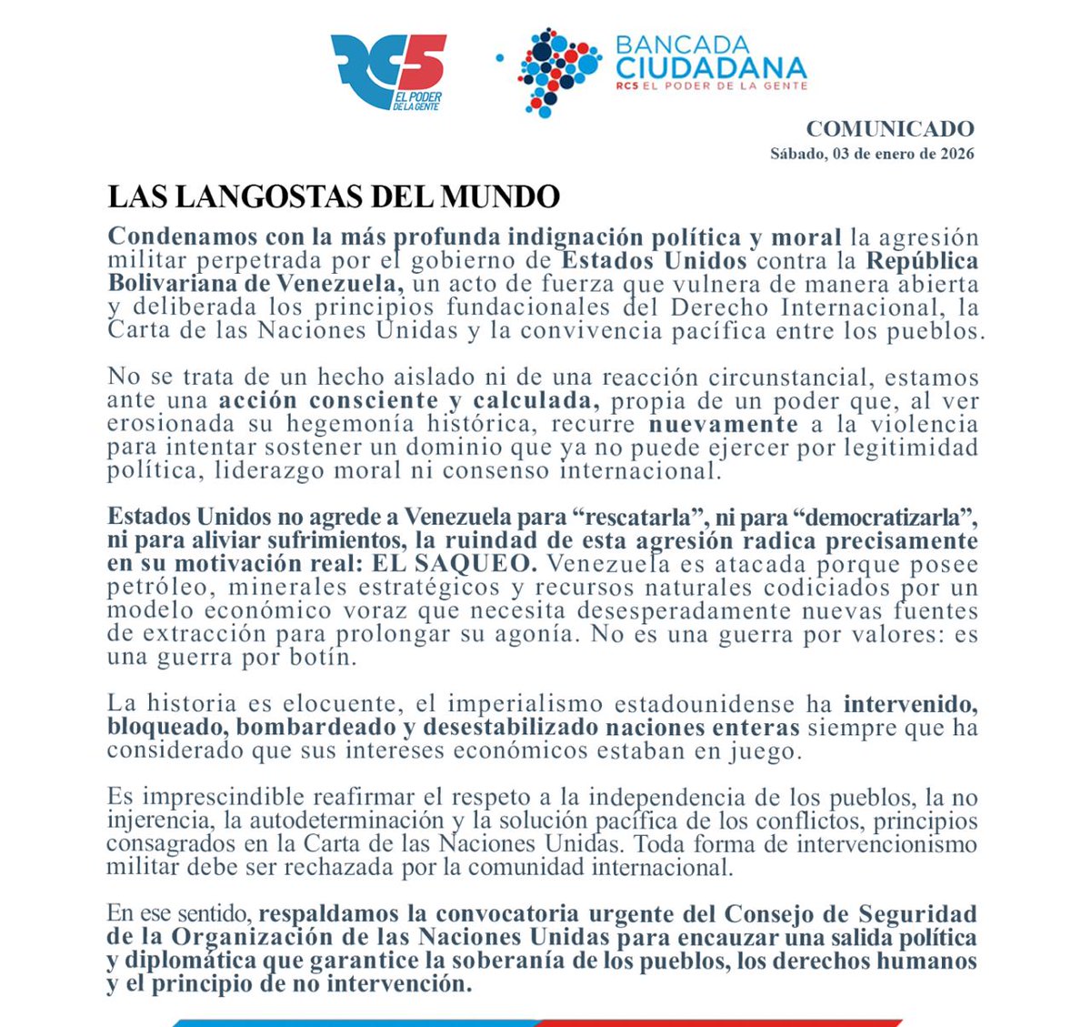 Revolución Ciudadana tweet media