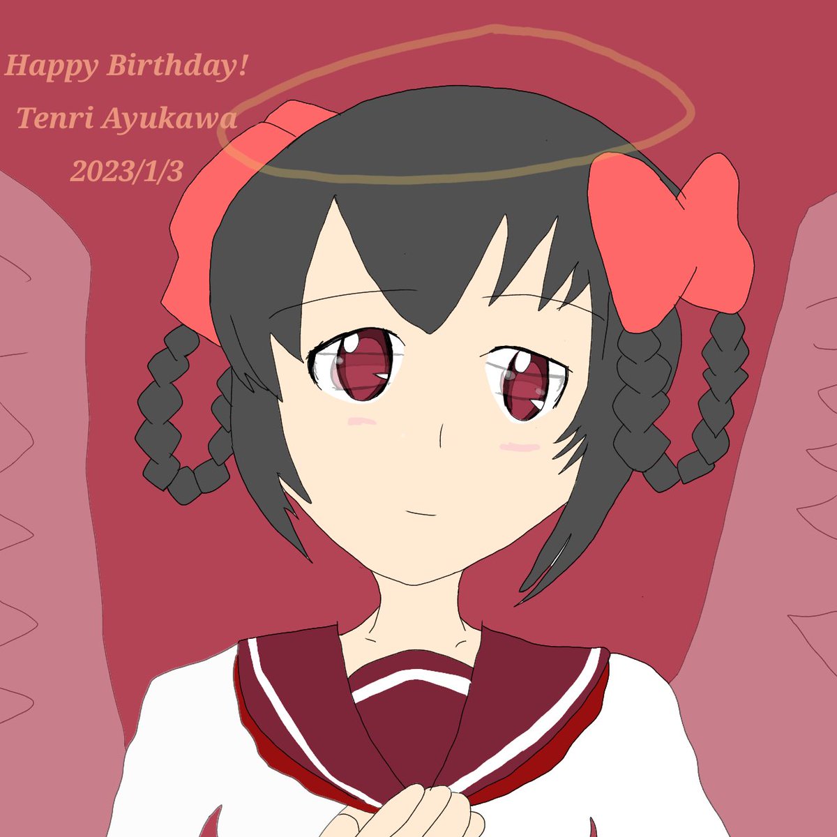 aymu002's tweet photo. #鮎川天理生誕祭2026
過去絵からの再掲で https://t.co/XkPg8Cq2yQ