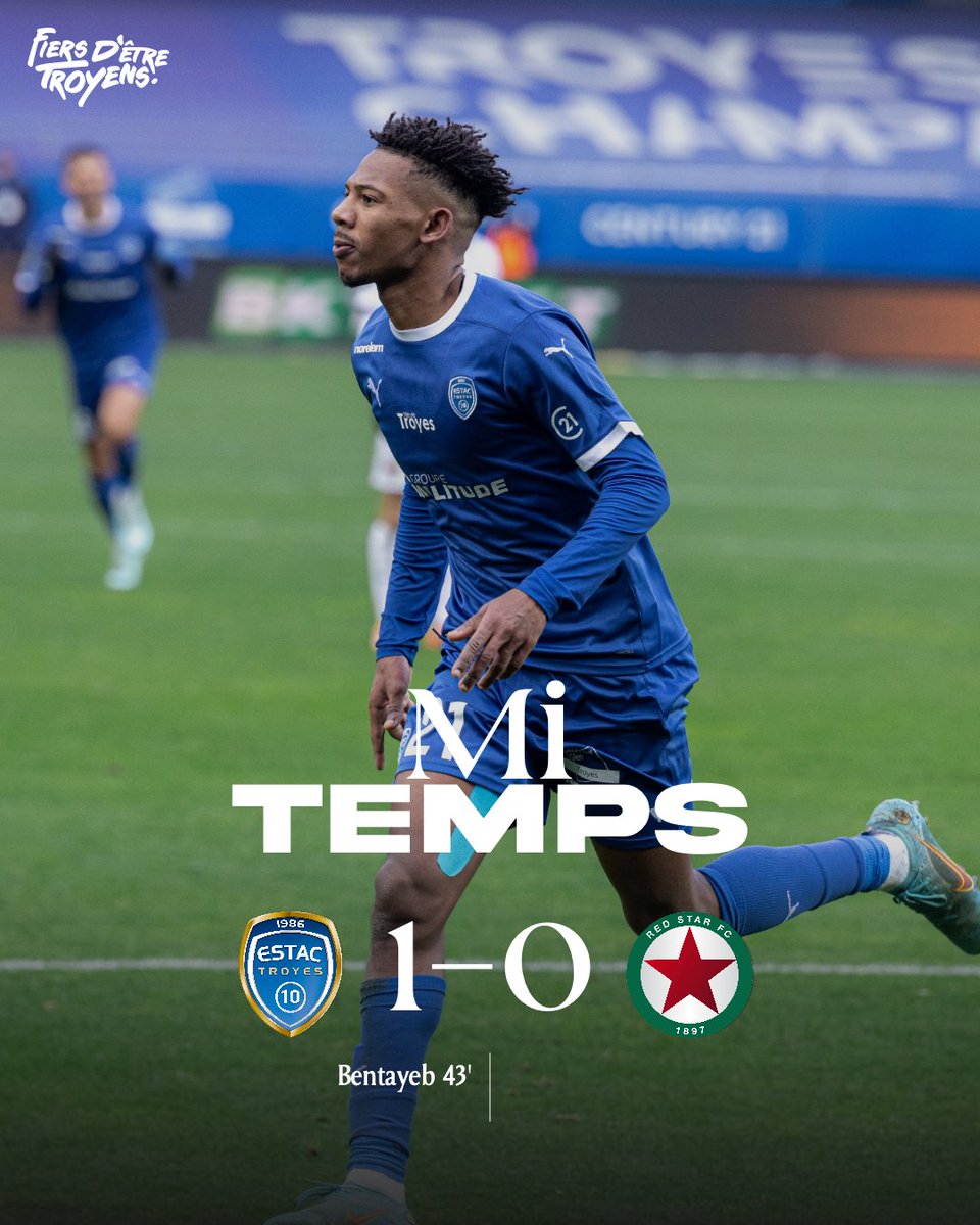 estac_officiel's tweet photo. ⌚️45': 𝑼𝒏𝒆 𝒎𝒊-𝒕𝒆𝒎𝒑𝒔 𝒅𝒆 𝒒𝒖𝒂𝒍𝒊𝒕𝒆́ ! 👏
L'ESTAC prend les devants à la pause, grâce à une réalisation de Bentayeb. 🔥
#ESTACRED 1️⃣-0️⃣ https://t.co/oOWlsaQxJn