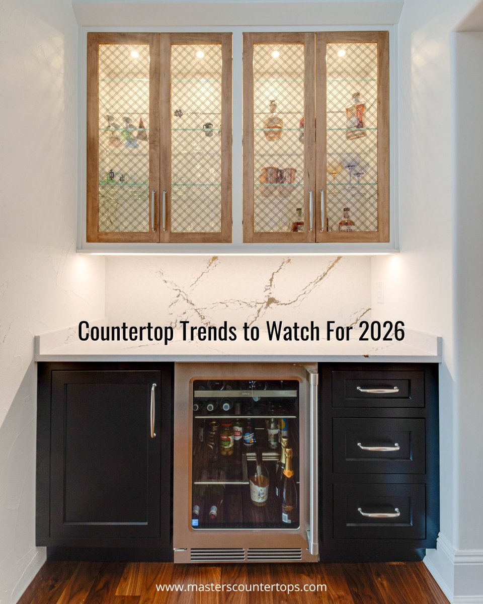 masterscounters's tweet image. In 2026 countertop design is shifting toward warm, natural-looking surfaces that feel organic, tactile, and intentional. The goal is a stone that feels bespoke and earth-inspired, even when engineered. 
 zurl.co/7R8j5 #countertops #quartz #granite #quartzite