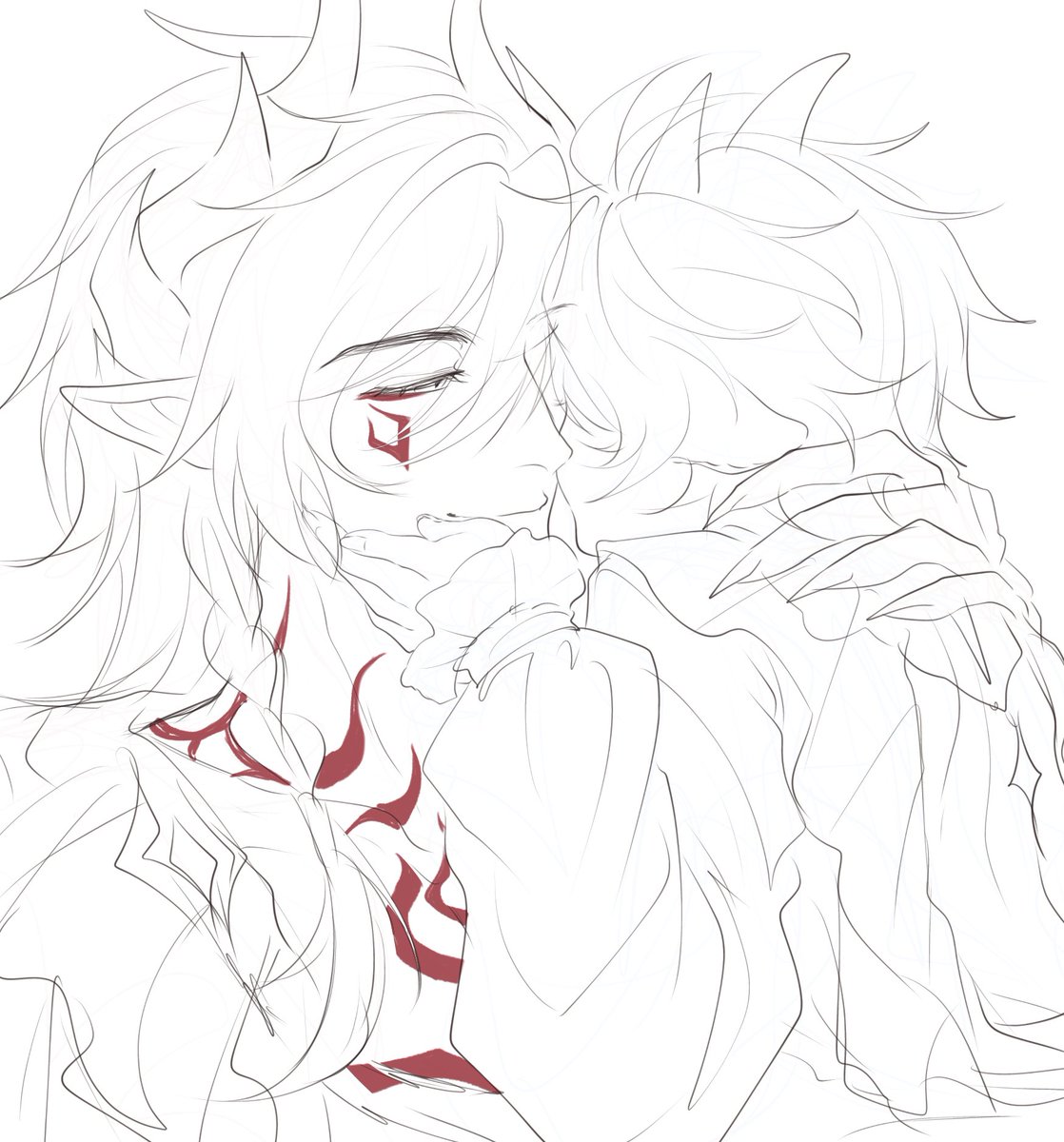 #myphai
🫶😔 sorry im not in mood that I can rendering-- btw fanart of @ bouilliegg design their outfits