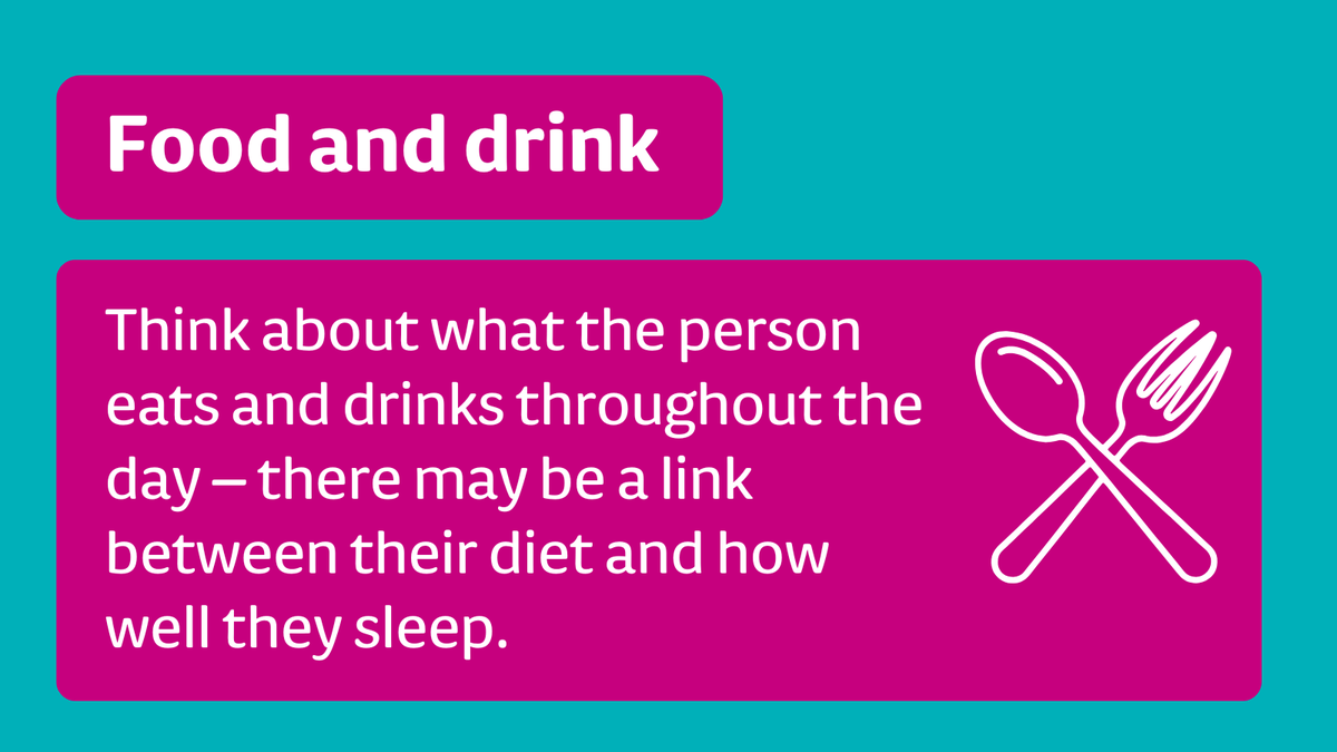 DementiaUK's tweet photo. Disturbed sleep and difficulties around bedtime are very common in people with #dementia.

This #FestivalOfSleepDay, we're sharing our tips to help a person with dementia improve their sleep: https://t.co/NMaa5XNljG https://t.co/n8riv599NG
