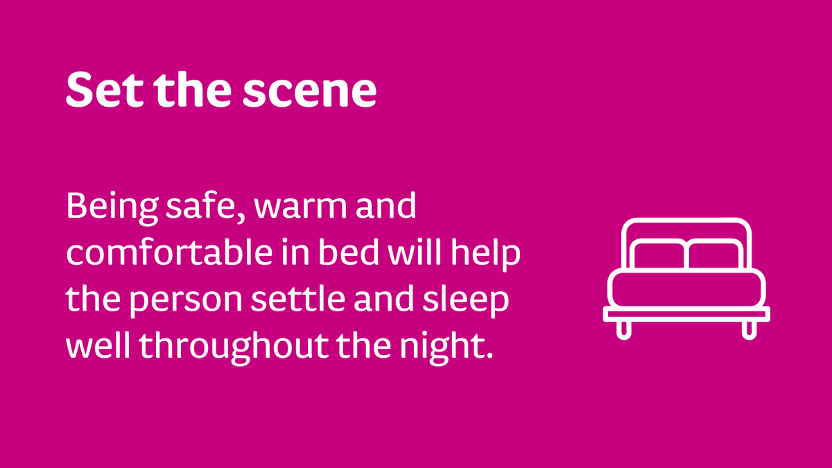 DementiaUK's tweet photo. Disturbed sleep and difficulties around bedtime are very common in people with #dementia.

This #FestivalOfSleepDay, we're sharing our tips to help a person with dementia improve their sleep: https://t.co/NMaa5XNljG https://t.co/n8riv599NG