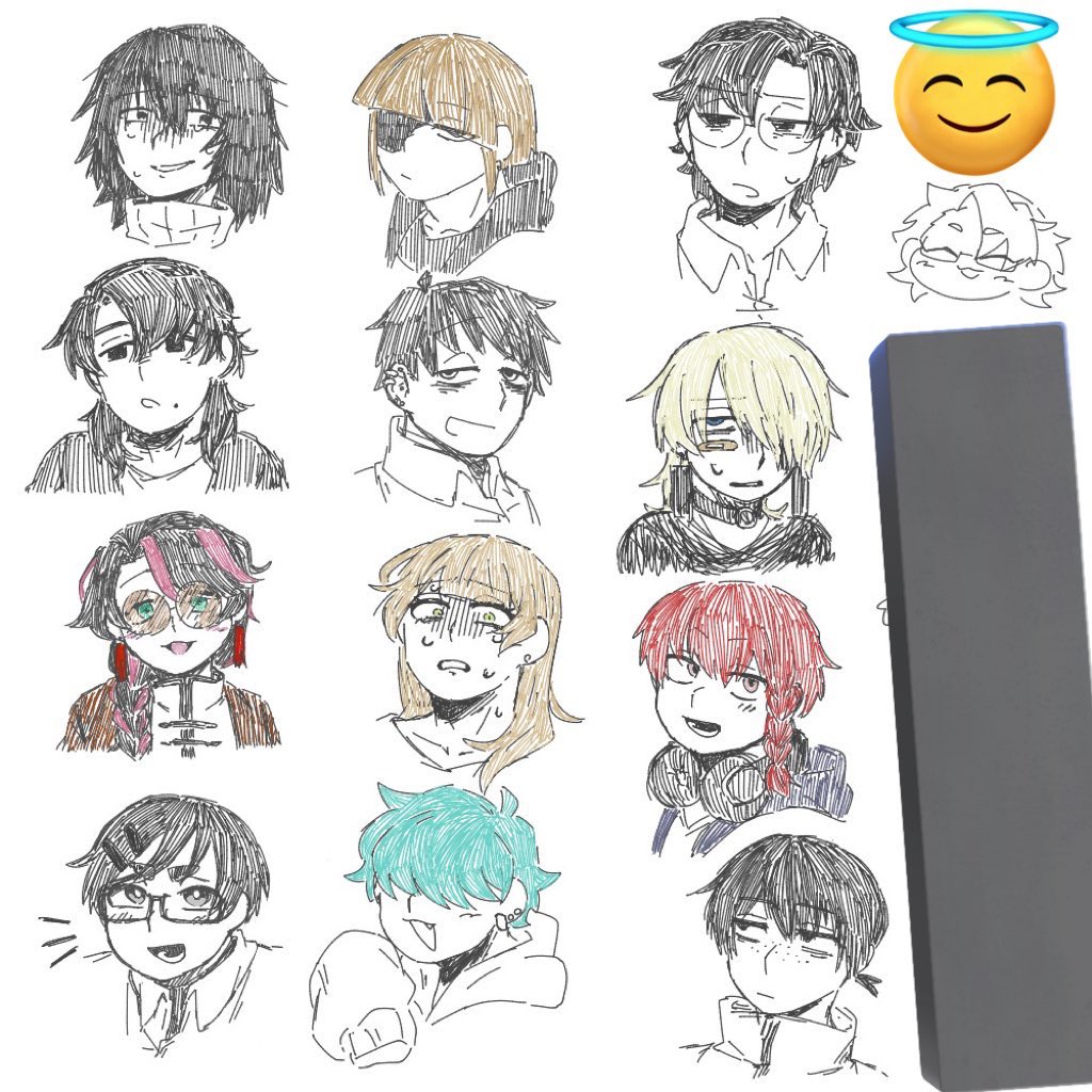 tkmi_ks's tweet photo. 一昨年の4月頃から始まったシリーズなんですよね
特に関係ない二人の男を作って出したら相互に「同じ場所で働いてる事にすれば？」と言われたのがシリーズ化のきっかけでした
MIRAGEというコンビニで働く男たちの話です
この頃はデジタルよりアナログ落書きがメインだったので絵はあまり無いですが https://t.co/8j9MStwjqP