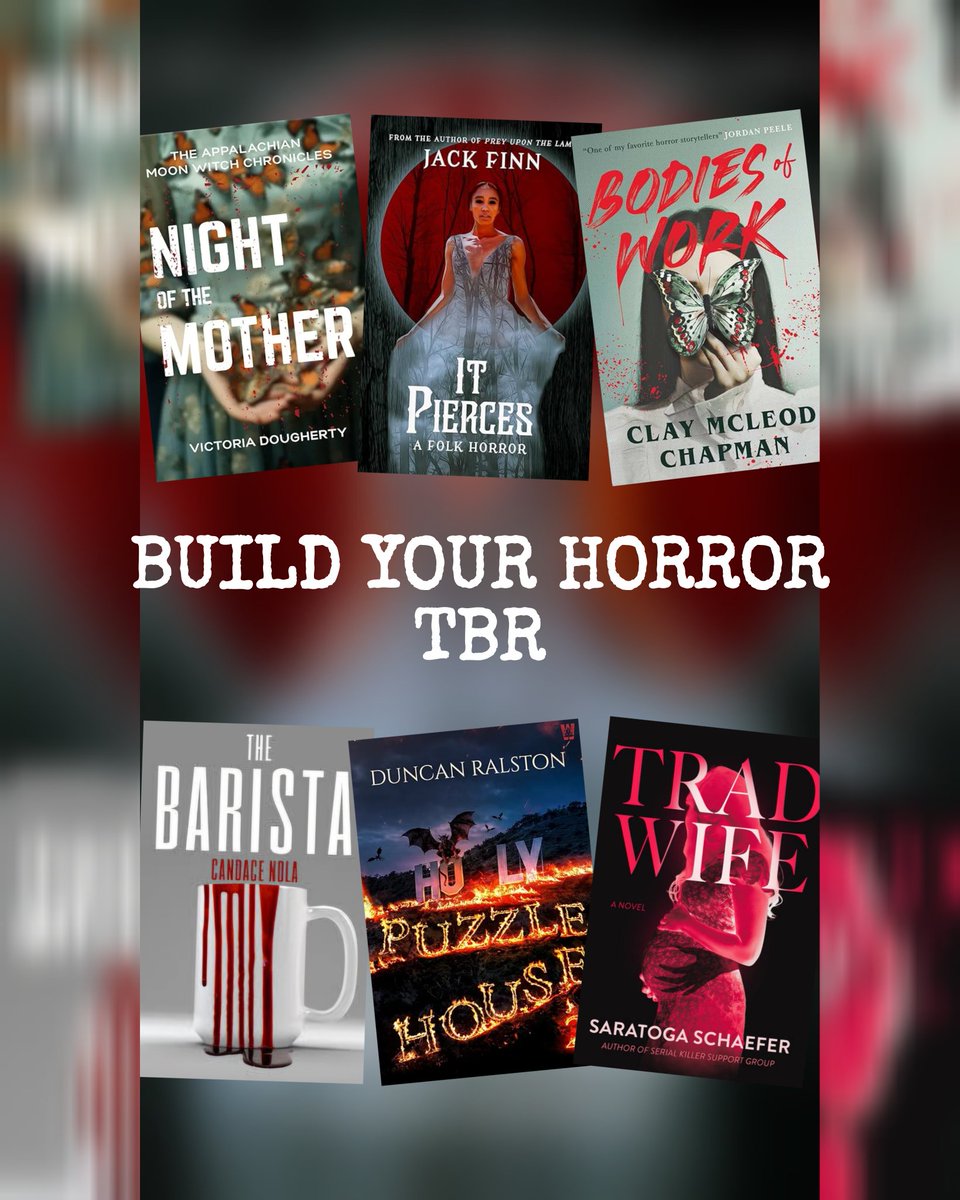 TheRealJackFinn's tweet image. Build your #Horror TBR with a #NewRelease from one of these great #HorrorAuthors 

Night of the Mother – Victoria Dougherty

It Pierfces - Jack Finn

Bodies of Work – Clay McLeod Chapman

Puzzle House 2 – Duncan Ralston

The Barista – Candace Nola 

Trad Wide – Saratoga Schaefer…