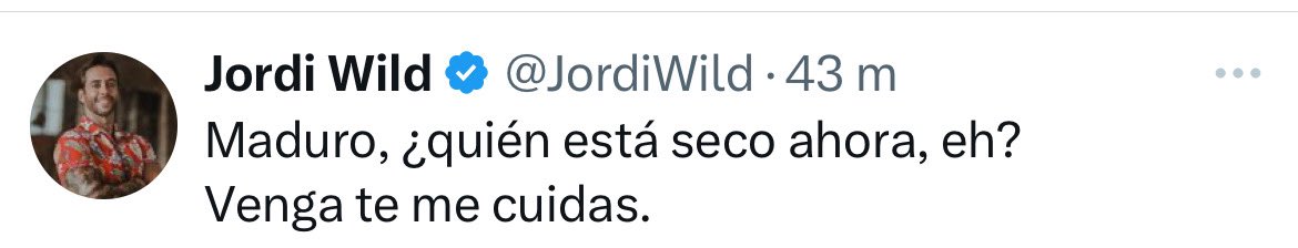 El año empieza con la bukakentrevista a Bukele de TheGrefg y con Jordi Wild jaleando el golpe de Estados Unidos en Venezuela y las bombas sobre Caracas.

Y solo han empezado a enseñar la patita. Por un módico precio le harían la ola a Trump si bombardeara la Moncloa. La única