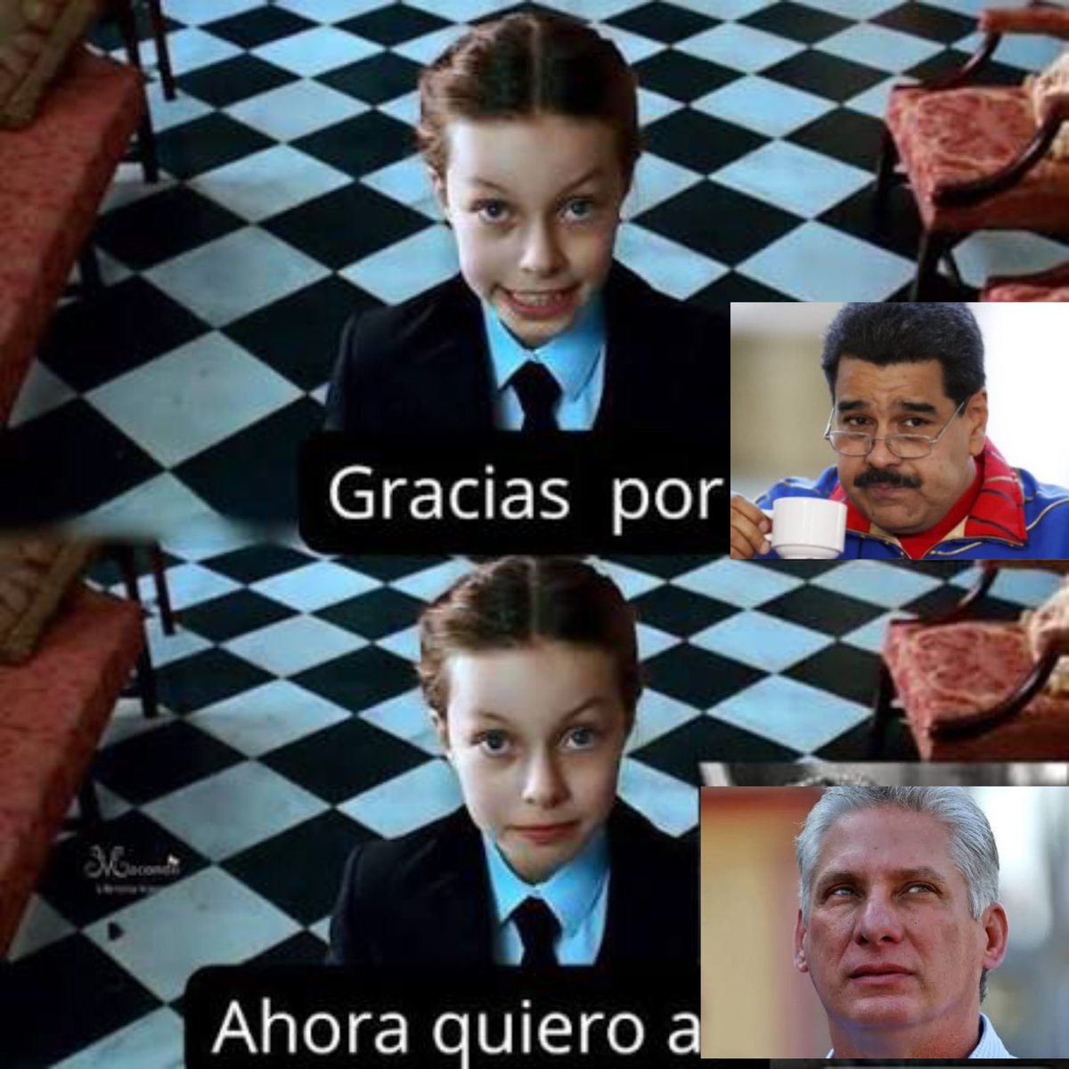Bueno, si nadie hace el meme lo hago yo aunque no lo vea ni Dios