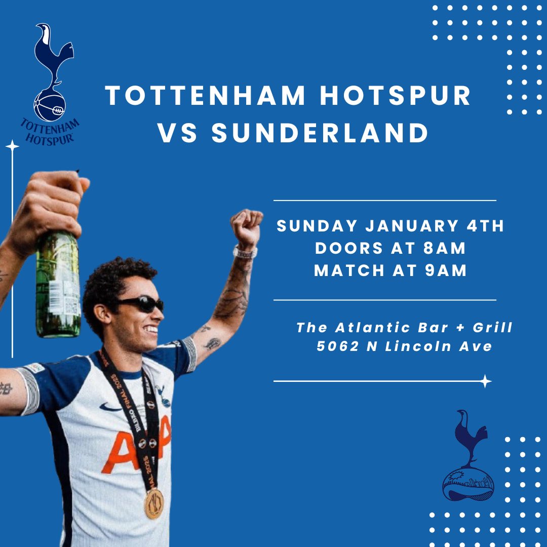 Thanks for everything, Brennan. 🤍 Join us tomorrow for our match against Sunderland!
Doors at 8.
Match at 9.
#tottenhamhotspur #coys #thfc
