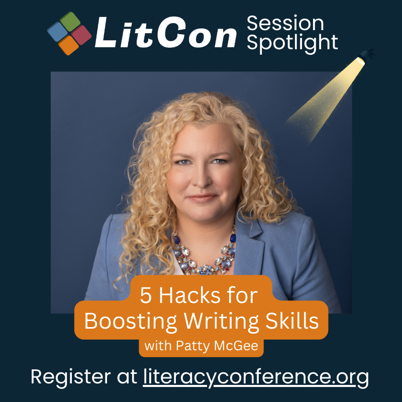 mylitcouncil's tweet photo. Frustration does not need to be the norm for you OR your writers! Stop the struggle and experience wins with five tried-and-true hacks for classroom writing instruction.
Register now! https://t.co/o0NICbdQhM
#TeachersNeverStopLearning
#k8litcon https://t.co/9TAemDHMZr
