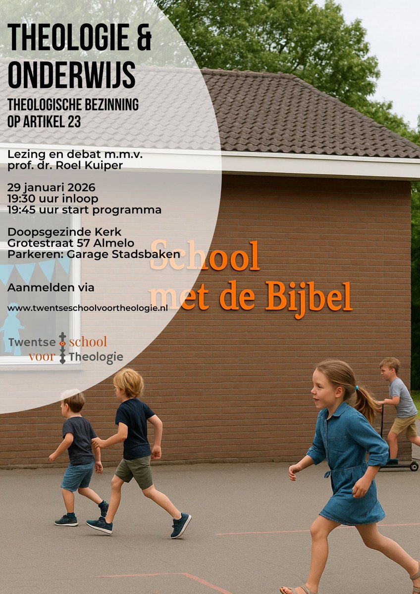 Welke (theologische) bezinning is vandaag nodig om de vrijheid van  onderwijs vitaal en toekomstbestendig te houden, nu het een 'contested  good' geworden is? Van harte welkom bij deze belangrijke avond over een, image size:848x1199