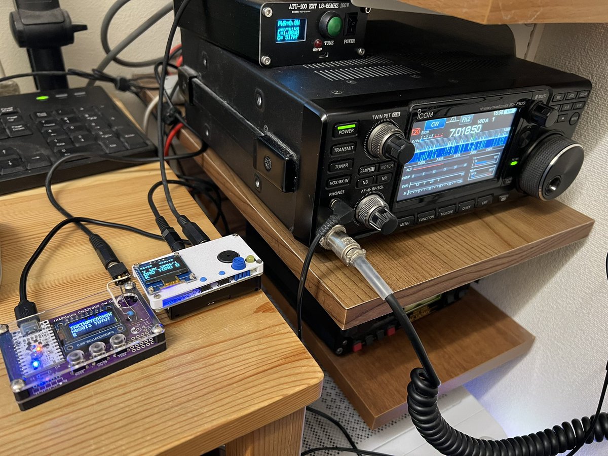 7MHzのCW呼び回りで何とかQSOパーティー20局出来ました。明日は秋ヶ瀬公園に初POTAをやりに行こうかと思います。コンテスト以外での移動運用って、すごい久々かも。430とかでのんびりやろうかと思います😊