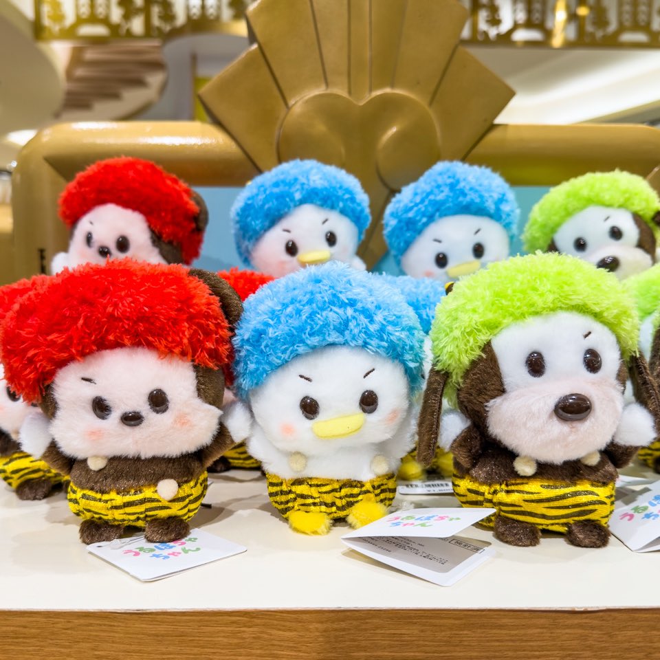 節分デザイン！
ディズニーストア　新作
ミッキー、ドナルド、グーフィーのうるぽちゃちゃん販売中
角付きもふもふヘアーとトラ柄パンツ姿☆