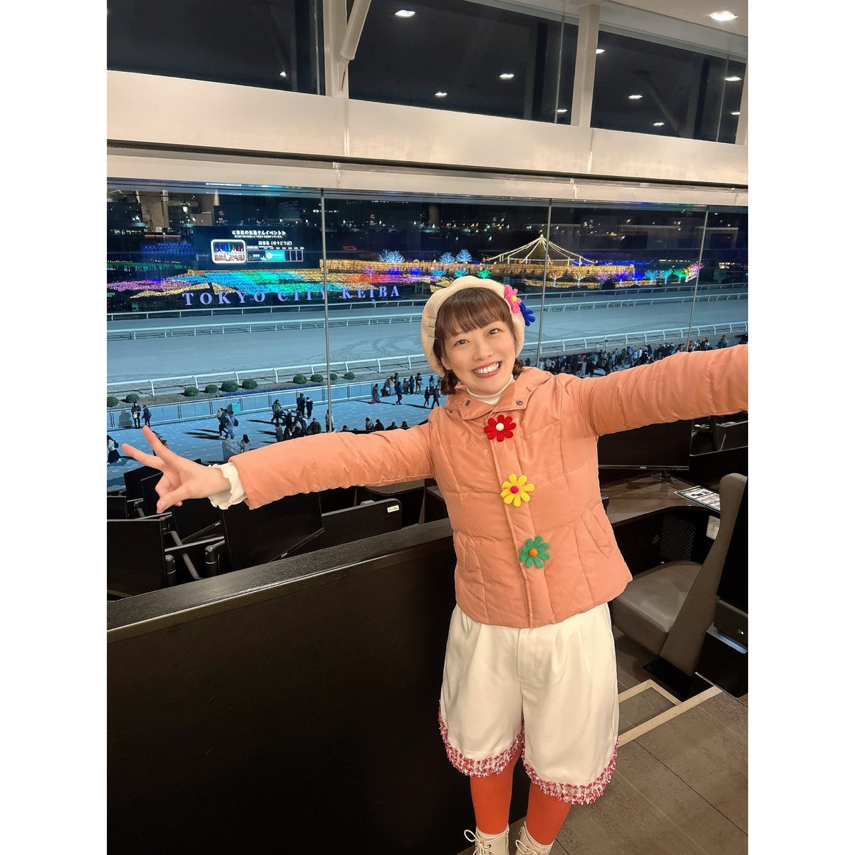 me222gu's tweet photo. 2026年最初のステージは、、
1/3(土)、東京メガイルミでのNHKのイベントでした♫✨
午年🐴に大井競馬場で公演できるなんて…✨
最高のスタートです！！
ありがとうございました！！
今年もたくさんのステージに立てるように、
元気いっぱい、私らしく頑張ります💪

#東京メガイルミ 
#太田めぐみ https://t.co/b0w7Nh2Kgt