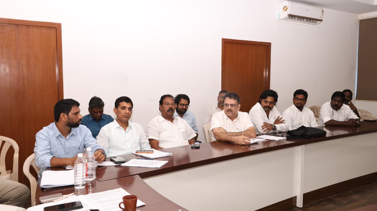 INCTamilNadu's tweet photo. The TNCC Social Media Department convened a high-level strategic meeting today at Sathyamoorthy Bhavan, Chennai.

The meeting was presided over by TNCC President Thiru. @SPK_TNCC  in the presence of AICC Tamil Nadu In-charge Thiru. @girishgoaINC  CLP Leader Thiru. @RajeshKumarSMLA and AICC Secretaries Thiru. @SurajMNHegde and Thiru. @christilak 

Senior leaders in presence included former TNCC President Thiru. K. V. Thangkabalu, Chairman of the Organisation Reforms Management Committee Thiru. @PeterAlphonse7  , TNCC Treasurer Thiru. @ruby_manoharan  AICC Social Media National Coordinator Thiru. @incnullipady , TNCC Social Media Chairman Thiru. @K_T_L  Organisation Secretary Thiru. Ram Mohan and Social Media Functionaries.