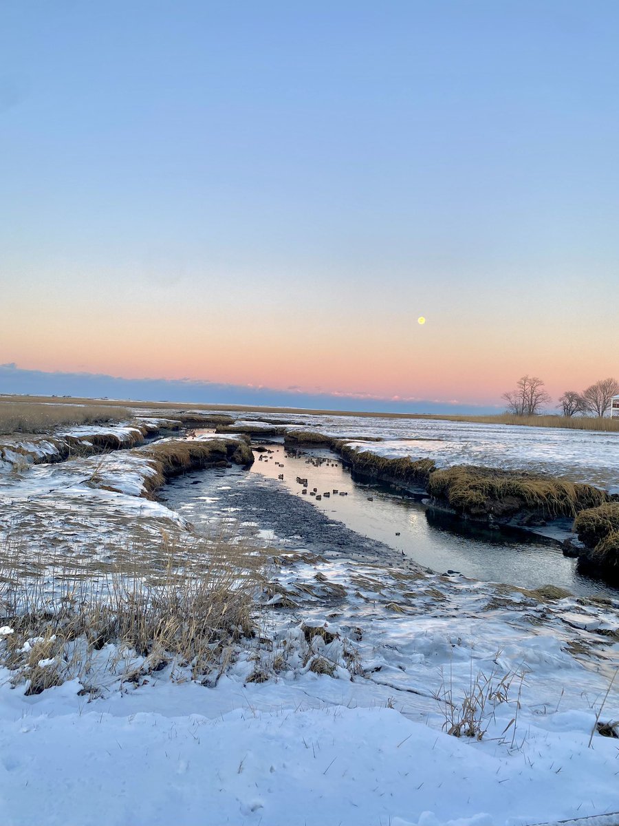 Moon Shot over Old Harbor Creek Sandwich