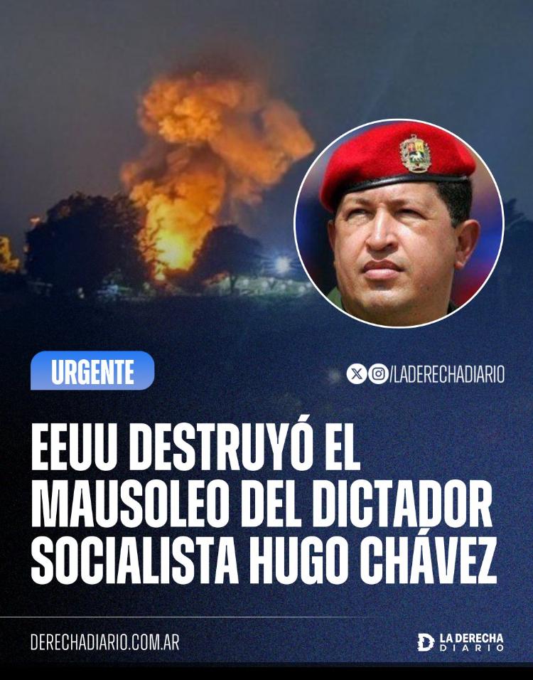 Hoy sí es un día histórico, Venezuela es libre. Nicolás Maduro ya no hará más daño y pasará su miserable vida tras las rejas.
Hoy es un día que presagia que México también será libre de morena, del corrupto y narco gobiermo y que la suerte de López Obrador será seguirle los pasos