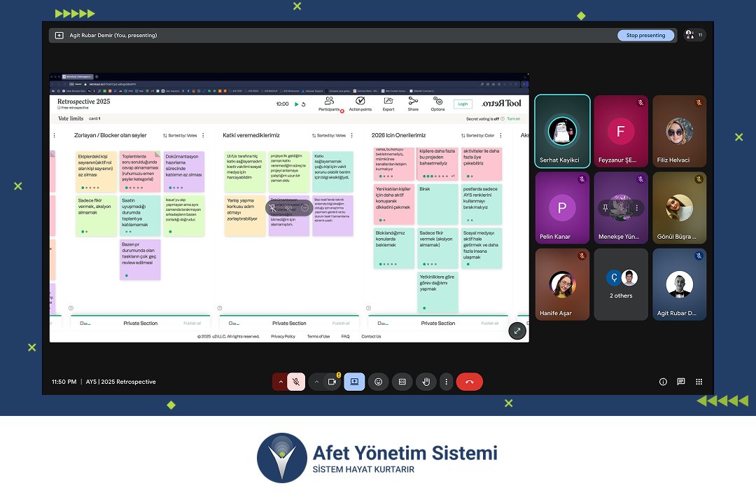 Afet Yönetim Sistemi | AYS tweet media