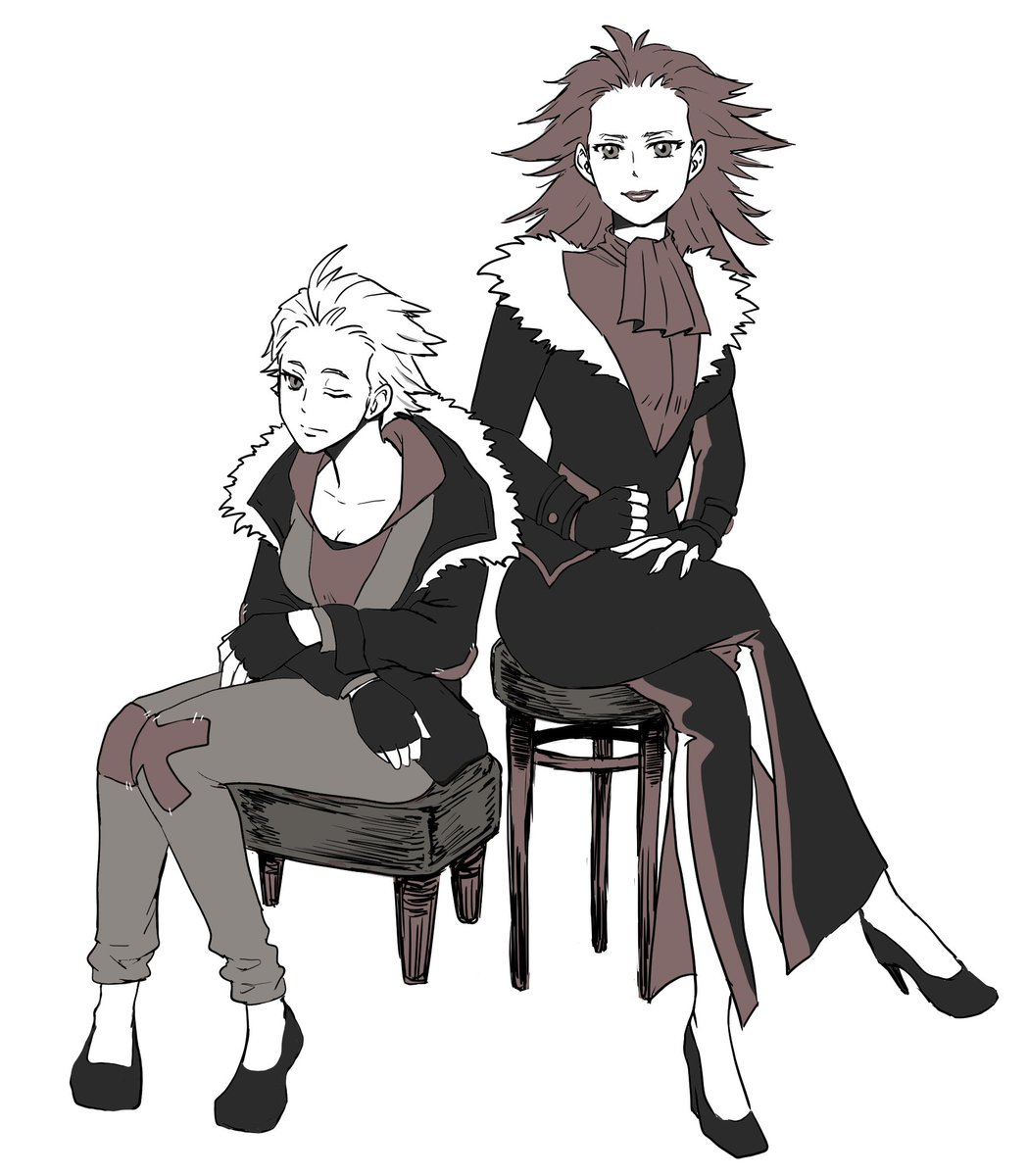 一度描いてみたかった女体化ダリF
がっつり化粧するダリ♀より、すっぴんのF♀の方が若く見えるといいな〜。あと隠れ巨乳だと私が嬉しい。