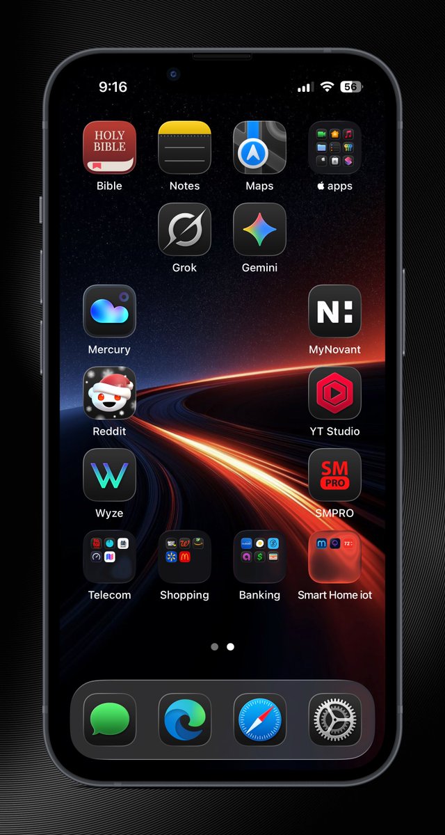 imarkl1x's tweet image. My two screens and widget page layout. 
#iOS26 #iPhone13 