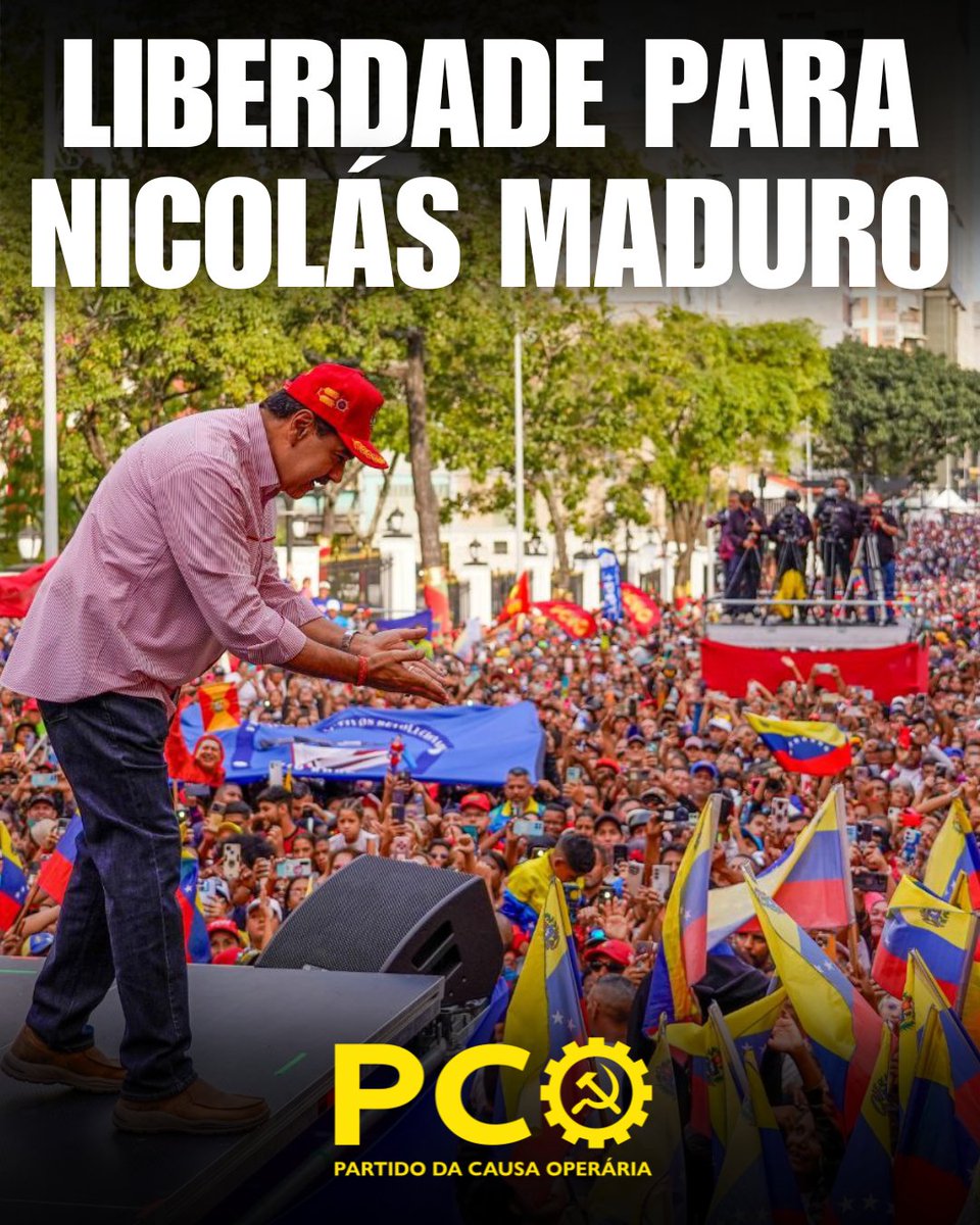 PCO29's tweet image. Todos com Maduro! Liberdade para o presidente legítimo da Venezuela, Nicolás Maduro!

Na manhã desta sábado (3), a vice-presidente da Venezuela, Delcy Rodriguez, afirmou que o governo desconhecia o paradeiro do presidente Nicolás Maduro. Diante da afirmação do presidente…