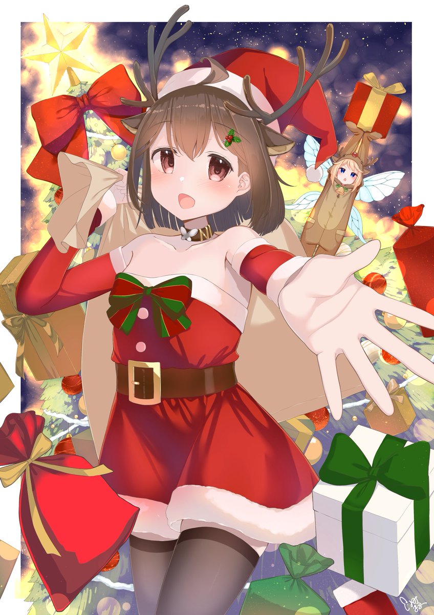 メリークリスマス🎄 めちゃくちゃかわいい～♪ あやのトナカイも、私の