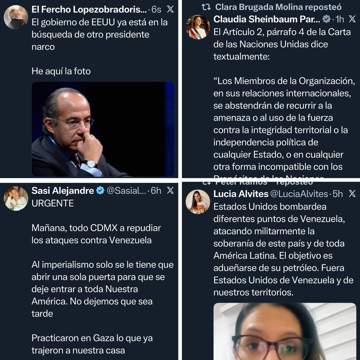 La mayoría del mundo festejando y desde luego no podían faltar los 3 grillos defensores de narcos dictadores. 🤷🏼‍♀️

#Maduro