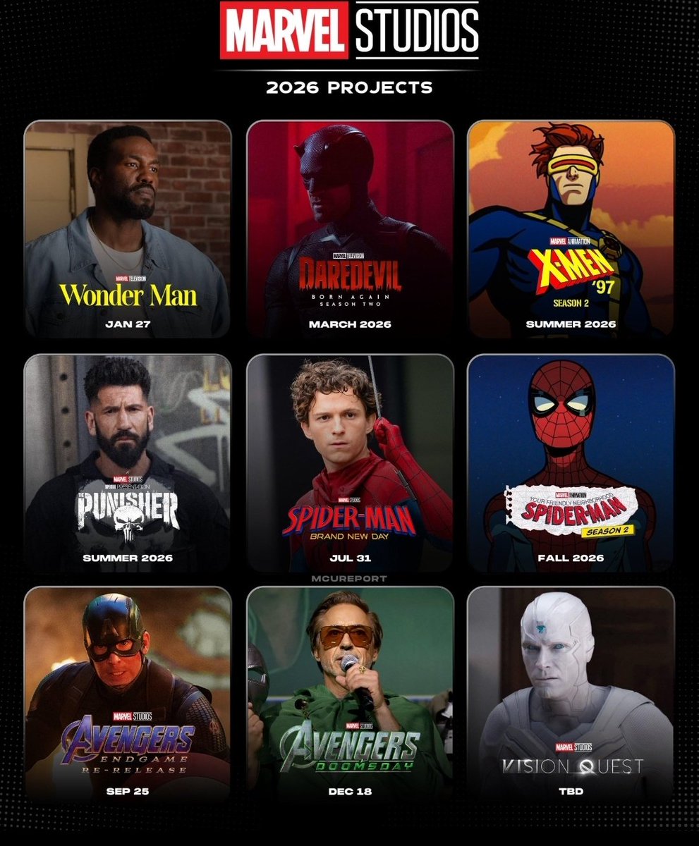 MarvelGeekX's tweet image. Este año los fans de Marvel Studios comeremos muy bien