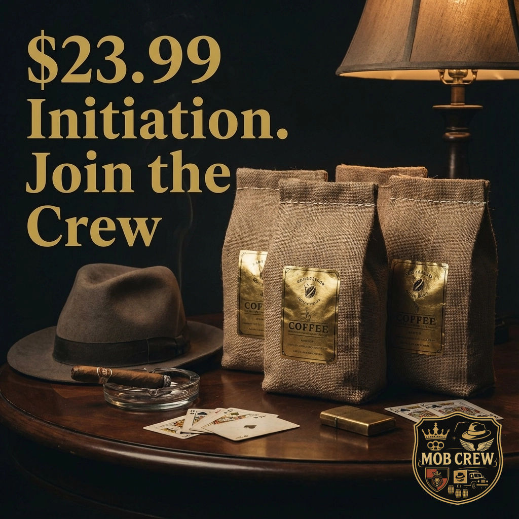 MobCrewCoffee's tweet image. Ready to roll with the crew? Grab ANY Mob Crew Sample Pack: Most Wanted, Smooth Criminal, or International Hits: for just $23.99 each. Bold, exclusive blends at MobCrew.Shop. Are you in? #MobCrew #CoffeeSyndicate #JoinTheFamily ☕️