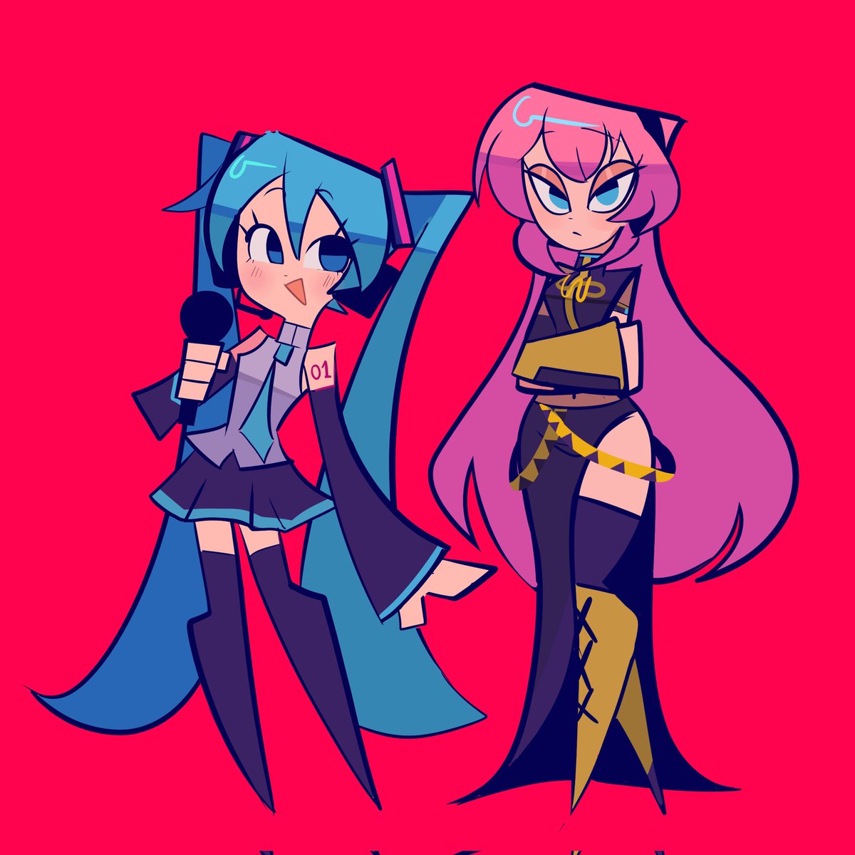 RaineLyn00's tweet image. 🩵🩷

// Siempre me gustó pensar en Hatsune Miku como alguien muy energética que busca alegrar a todos sus amigos, en especial a Megurine Luka que parece ser tan seria y malhumorada  (en realidad está muy feliz)