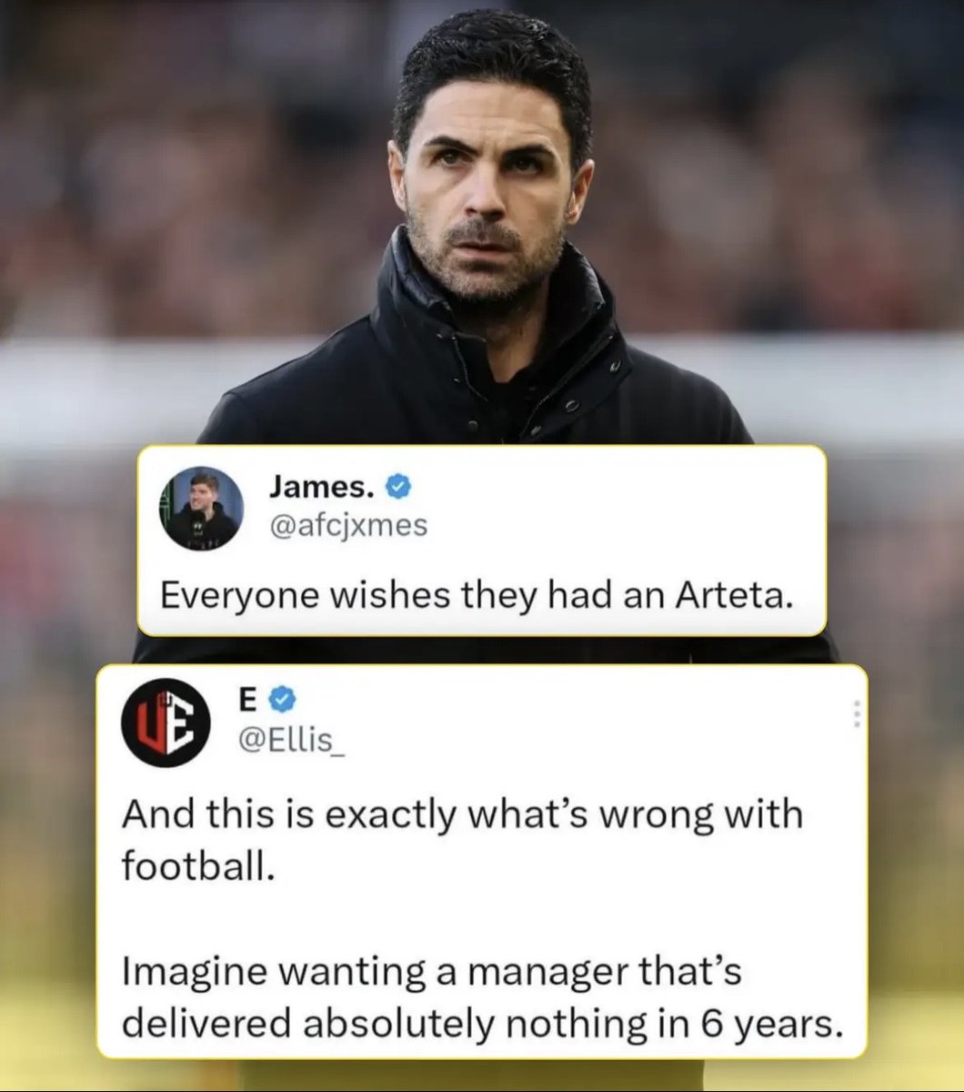 GunnerLoulou's tweet photo. What’s wrong with social media is people like Ellis. 
Say what you like but MA is the consistent manager in all leagues 
The last 3 seasons: 
Arsenal 2/2/2
Liverpool 5/3/1
Chelsea 12/6/4
Spurs  8/5/17
Utd  3/8/15
115  1/1/3
Plus he’s against Managers who’ve much more experience https://t.co/HFEWkrTRyG