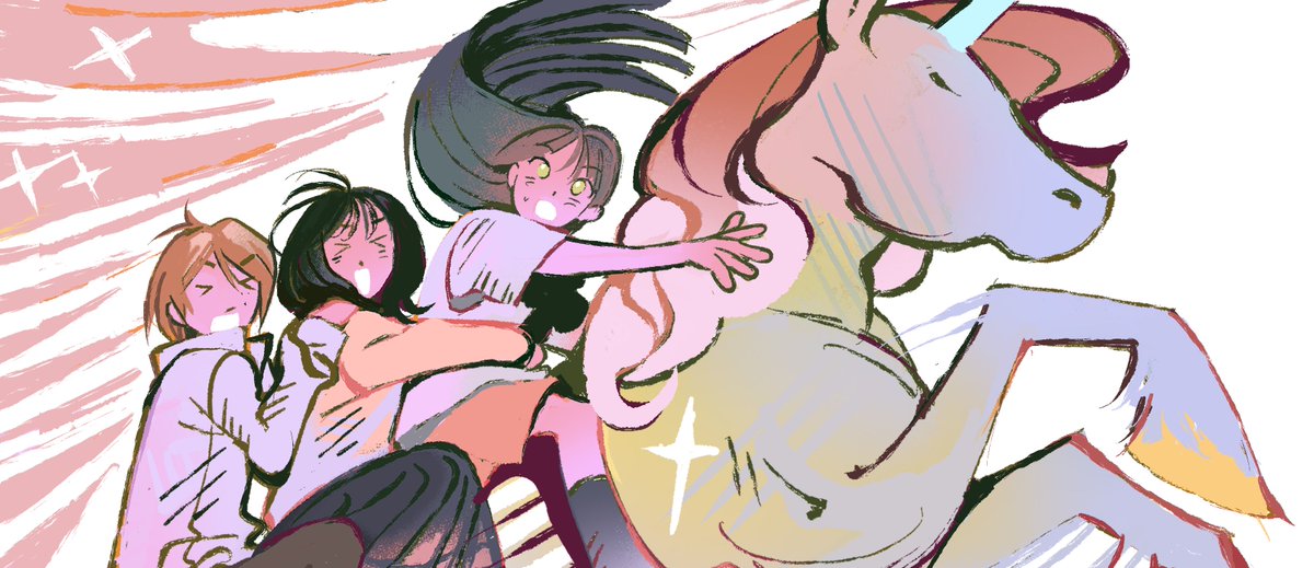 helvediqa's tweet image. 🎠 horsie trifecta