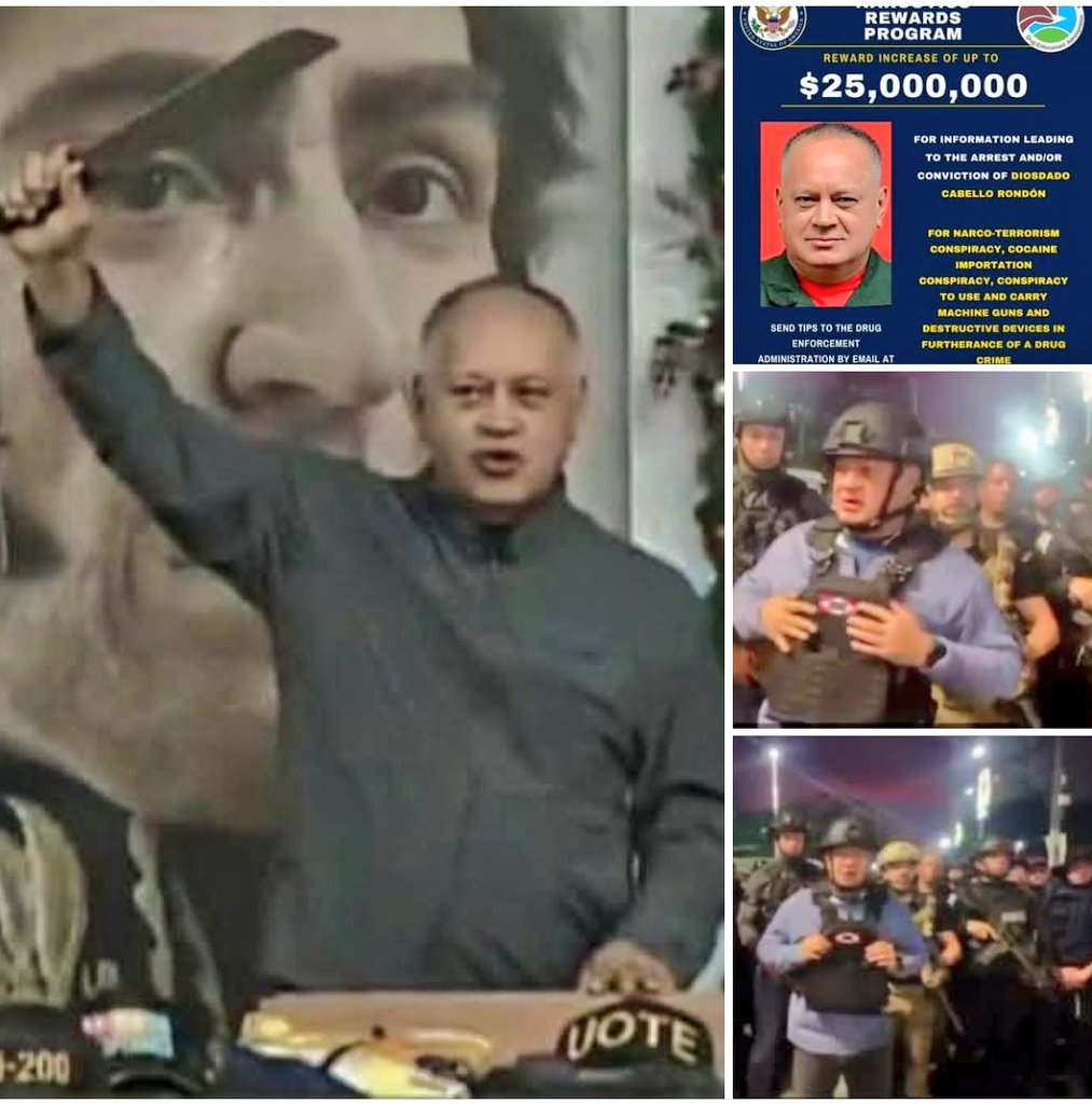 DiegoMac227's tweet image. Este tipo tiene que ser capturado también, este es mucho más peligroso que Maduro, pues Diosdado Cabello es el líder del ejército, del cartel de los soles y el que maneja todo el negocio del narco tráfico en Venezuela.