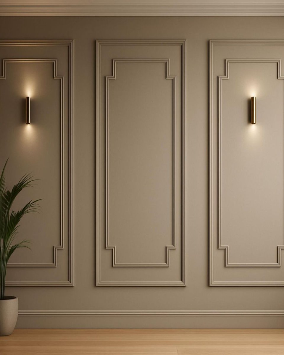 InterioBuilding's tweet image. Wall paneling brings depth and structure to modern interiors ✨ Clean lines, subtle textures, timeless impact 🧱

#WallPaneling #InteriorDesign #ModernSpaces #buildingandinteriors