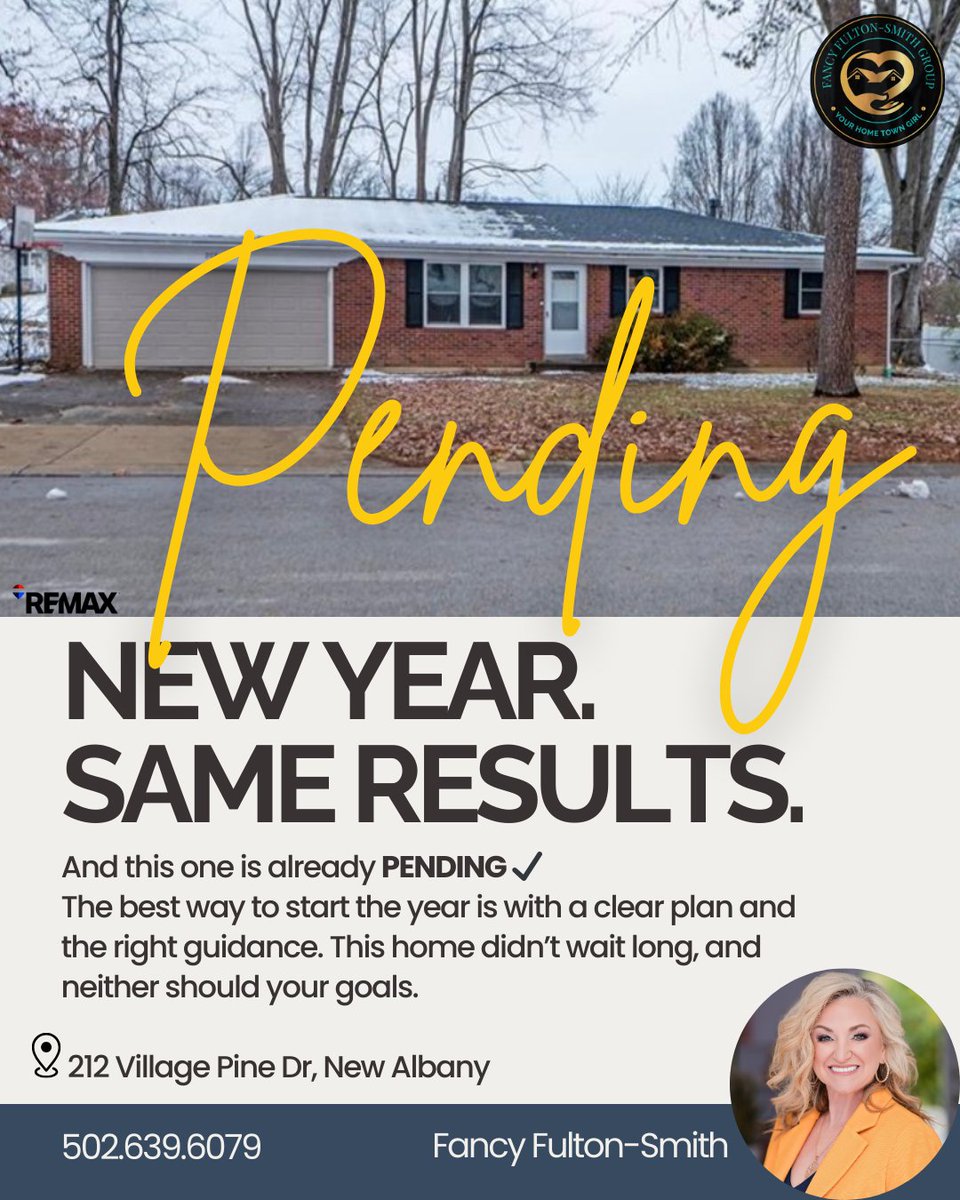 fancyfulton's tweet image. Listed right before Christmas.
Pending just after the holidays. 🎄➡️🎉

#fancysellshomes #YourHometownGirl #NewAlbanyINListings #localrealtor #listedtosold