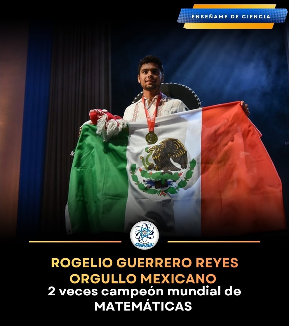 EnsedeCiencia's tweet photo. 🇲🇽⚠️Rogelio Guerrero Reyes hizo historia para México al convertirse en el primer mexicano en ganar DOS medallas de oro en la Olimpiada Internacional de Matemáticas, la competencia académica más importante y exigente del planeta.

🇯🇵📍 En Japón, subió a lo más alto del podio mundial.

🇬🇧📍 Un año después, volvió a hacerlo en Reino Unido, confirmando que no fue casualidad, sino talento, constancia y disciplina.

La Olimpiada Internacional de Matemáticas reúne a las mentes jóvenes más brillantes de más de 100 países. Resolver esos problemas no es cuestión de suerte: requiere años de preparación, pensamiento lógico extremo y una capacidad fuera de lo común.