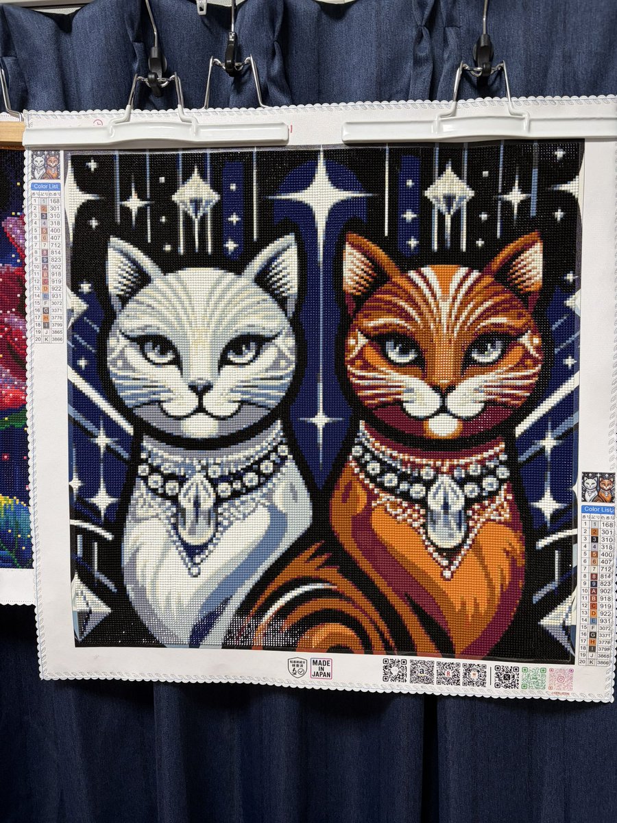 ダイヤモンドアート #手芸時間 43作品目、完成致しました！ 5日で