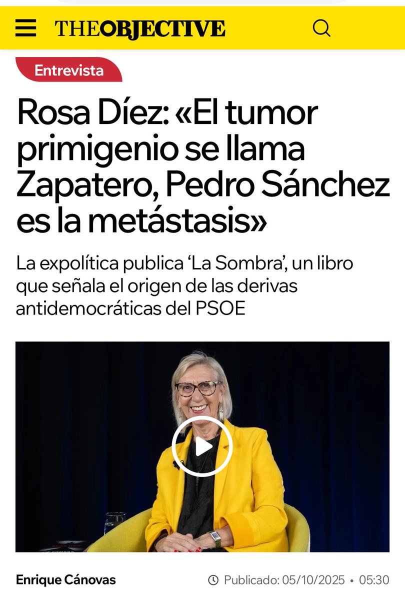 Zapatero es el cáncer, Sánchez la metástasis. También es un buen día para recordar lo que algunos venimos explicando con datos rigurosos abre el
silencio cómplice incluso de muchos de “los que se dicen buenos”.