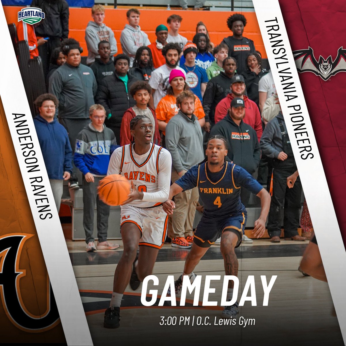AURavensMBB's tweet image. It’s GAMEDAY!!

🆚: Transylvania University
⏰: 3:00 PM
📍: O.C. Lewis Gymnasium
