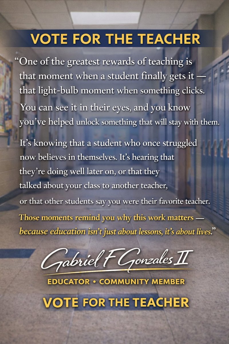 GFG2cares's tweet photo. #voteforteacher #Gfg2cares #clearlake #sagemont #Dickinson https://t.co/7uJcpY4Vz9