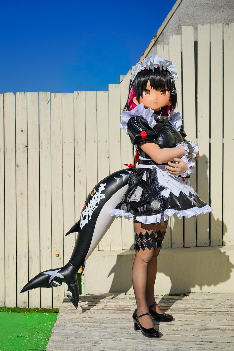 leaf__moon's tweet image. 「触りたい？…だめ」

Natural Factory様からゼンレスゾーンゼロ エレン・ジョーをお迎えしました！
サメ🦈です！ お冷めな娘です！
これからよろしくお願いします！

Photo: @bluetomcat14
Mask: @NaturalFactory2 
Studio: @airoute_s 

#ゼンゼロ 
#エレン・ジョー生誕祭2026