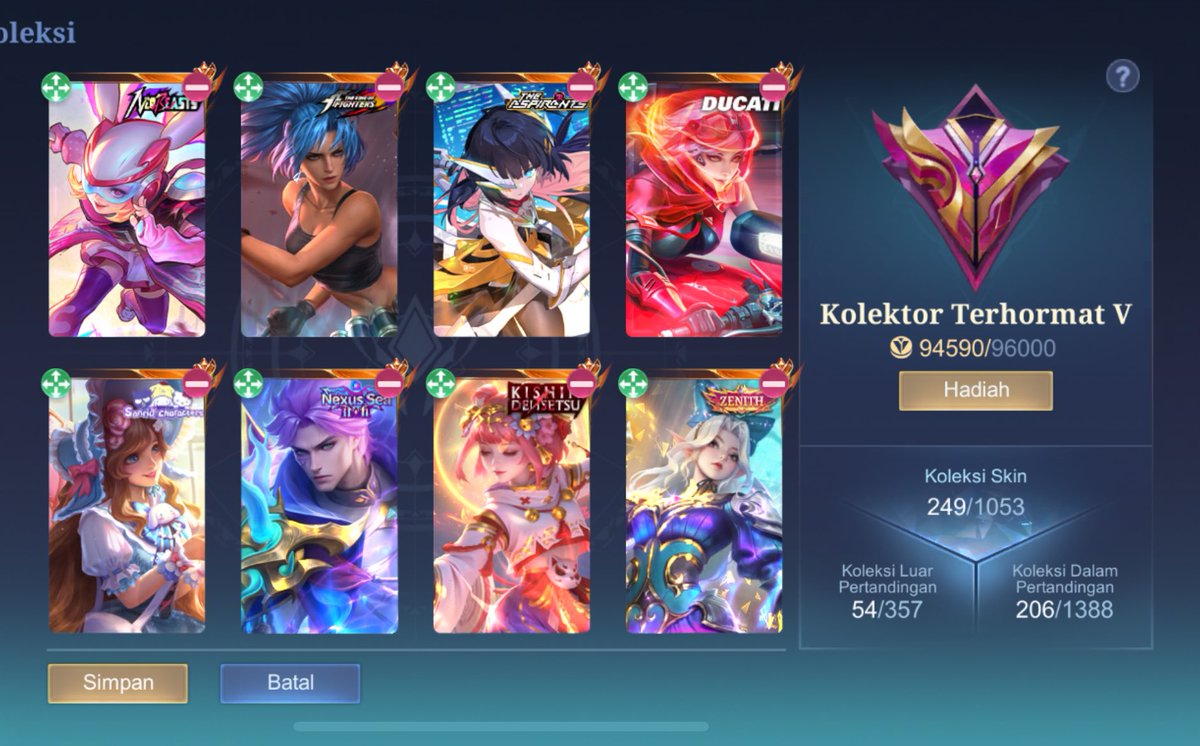 OdeOracle's tweet image. WTS ACC AKUN ML MAGE SUPPORT 

ex 200
ex global selena 
wr cantik 
kolekor terhormat 5 
floryn sanrio, njela kinshin, selena zenith, lylia neo, kagura btc eplim 

tanya tanya dm aja 

#zonauang #zonajajan #wtb #wts t. acc ml wtb wts akun ml mage support