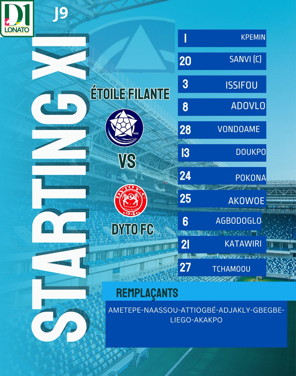 NOS 1️⃣1️⃣ZE
#VIVAFILANTEVIVA
<a href="/EtoileLome/">ETOILE FILANTE (SHOOTING STAR)</a>