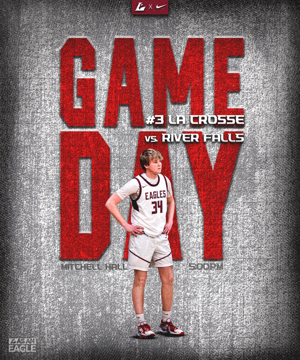 UWLEagleMBB's tweet image. WIAC Conference Opener ➕ Camper Day‼️

#ALLIN  🦅🏀 

🏀 #3 UW-La Crosse (10-1) v UW-River Falls (5-6)

📆 1/3/2026

⏰ 5:00PM

📍La Crosse, WI

🏟️ Mitchell Hall

📊 uwlathletics.com/sidearmstats/m…

📺 wiacnetwork.com/uwlacrosse/