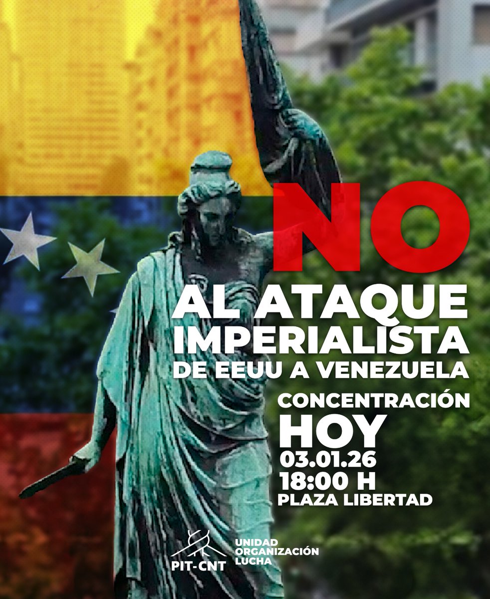 ¡No al ataque imperialista de EEUU a Venezuela!

✊🏾 CONCENTRACIÓN 

¡Hoy!
🕡 18:00 horas 
📍 Plaza Libertad