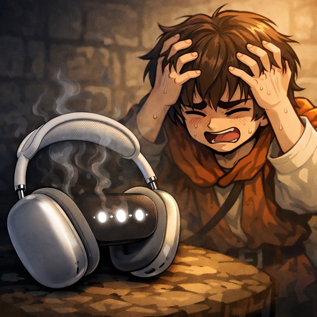 AirPods MAXが工場出荷時リセットできない橙に3回点滅して、白く光ら