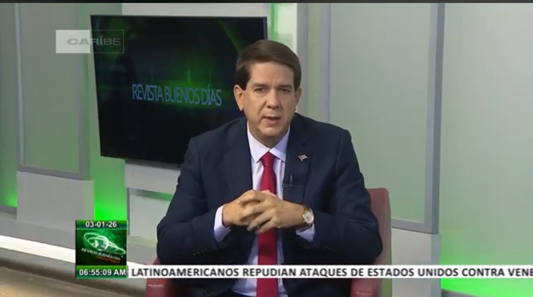 🔴🇻🇪| Claves del ataque de #EEUU a #Venezuela

El periodista <a href="/cronicasdecuba/">Jorge Legañoa Alonso</a>, presidente de <a href="/PrensaLatina_cu/">Prensa Latina</a>, ofrece un análisis de todo lo que hay detrás de la agresión, considerada "una violación flagrante de la Carta de Naciones Unidas".

📹🔗youtu.be/iRN2C29d1Dk?si…