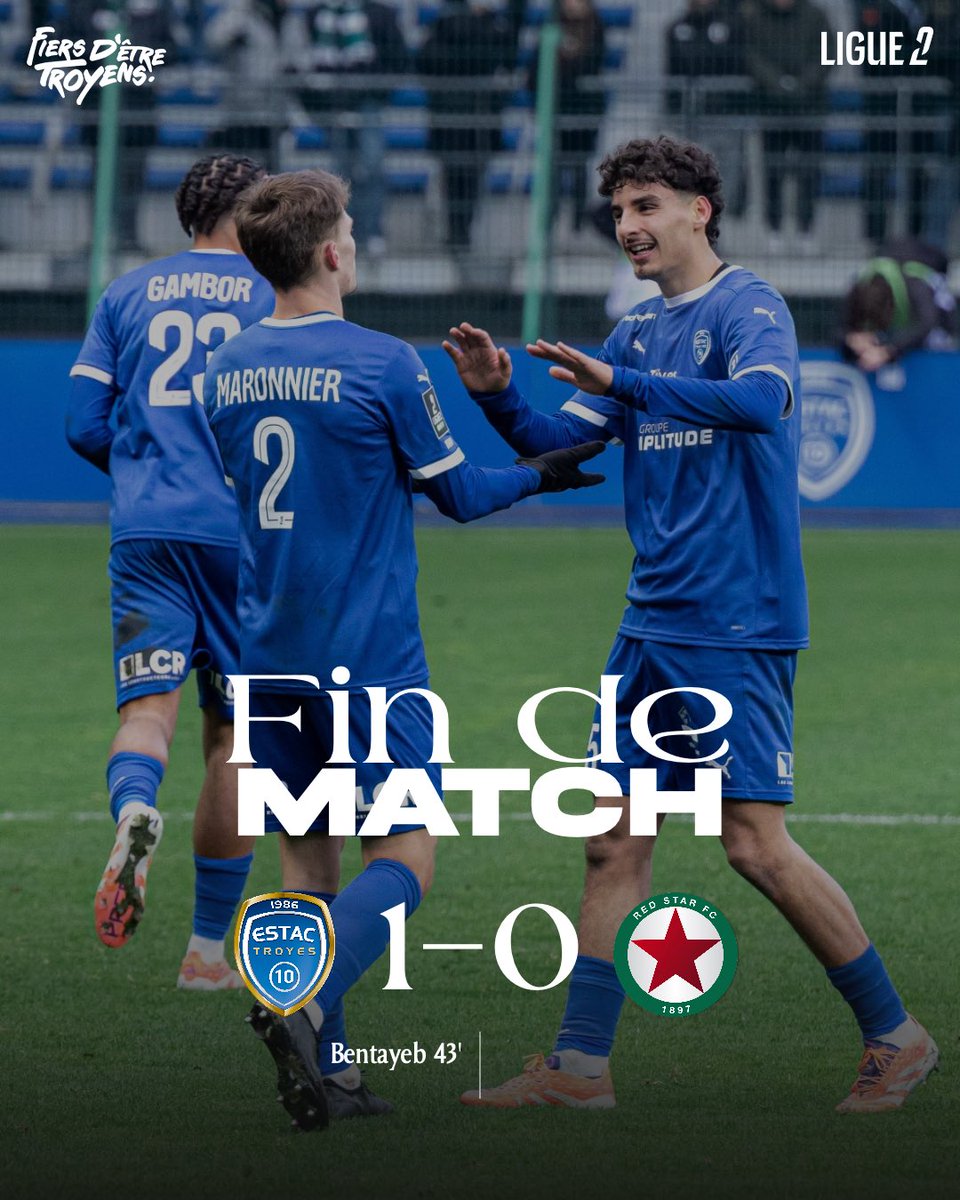 estac_officiel's tweet image. ⌚️90’: ɴᴏᴜᴠᴇʟʟᴇ ᴀɴɴéᴇ, ɴᴏᴜᴠᴇʟʟᴇ ᴠɪᴄᴛᴏɪʀᴇ, ᴍêᴍᴇ ᴘʟᴀᴄᴇ ! 🏆

L’ESTAC s’impose et conserve sa place de leader de @Ligue2BKT pour démarrer 2026 ! 💙

#ESTACRED 1️⃣-0️⃣