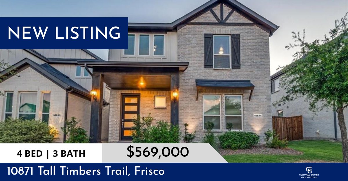 AmyClements5's tweet image. 📍 New Listing 📍 Take a look at this fantastic new property that just hit the market located at 10871 Tall Timbers Trail in Frisco. Reach out here or at (214) 763-0571 for more information!

Listed by Regina Prim

Amy Cleme... aclements.cbapex.com/showcase/10871…