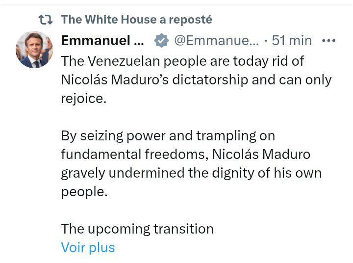 psykopatrak's tweet image. Voilà voilà...directement retweeté par la maison blanche....
#VassalisationEnMarche