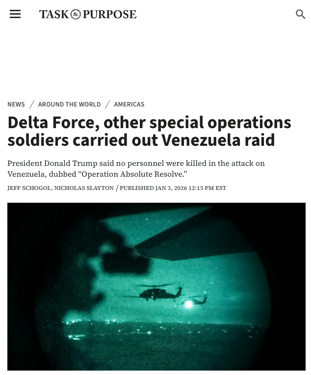 sethharpesq's tweet image. The unit that abducted President Nicolas Maduro was Delta Force, an organization filled with cokeheads and pervaded by drug trafficking. You can bet that the only narcotics involved were the ones that they were on